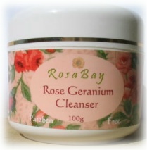 Rose geranium cleanser. A paraben free natural skin care product