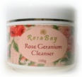 Rose geranium cleanser. A paraben free natural skin care product