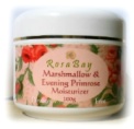 Marshmallow and evening primrose moisturizer. A paraben free natural skin care product