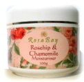 Rosehip and camomile moisturizer. A paraben free natural skin care product