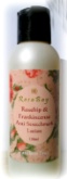 Rosehip and frankincense scar and stretch mark lotion. A paraben free natural skin care product